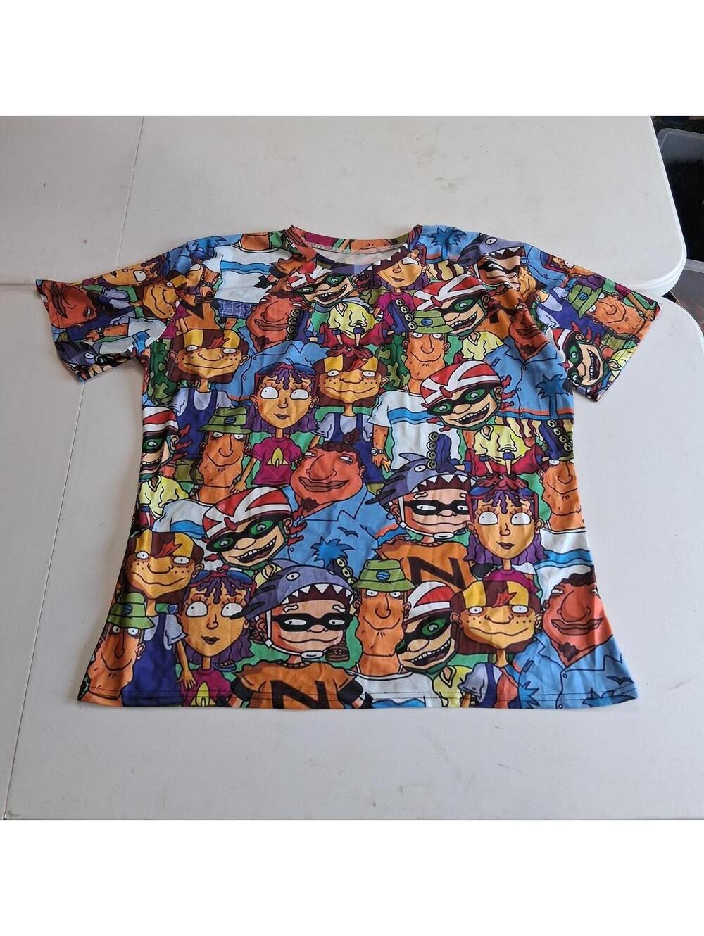 Vintage Nickelodeon Rocket Power All-Over Print (AOP) T-Shirt
